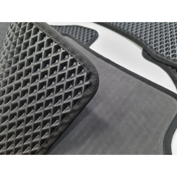FORD S-max  2006-2015  EVA Polimeriniai kilimėliai (vairuotojo kilimėlis su apsauginiu "liežuvėliu")(galinis kilimėlis vientisas)